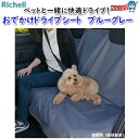 リッチェル おでかけドライブシート ブルーグレー