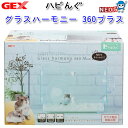 GEX ハビんぐ グラスハーモニー360プラス【ハウス/隠れ家/寝床】【ハムスター/うさぎ/リス/モルモット/鳥】【小動物】