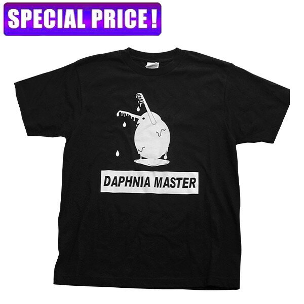 【日曜闇市】 DAPHNIA MASTER ミジンコ Tシャツ ブラック 黒 厚手 トップス メンズファッション カットソー