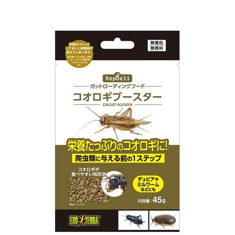 パケパフ350円GEX　エキゾテラ　RepDeliコオロギブースター　45g