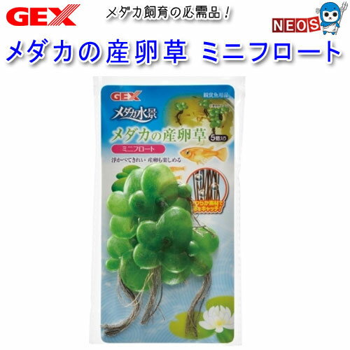パケパフ350円GEX　メダカの産卵草　ミニフロート
