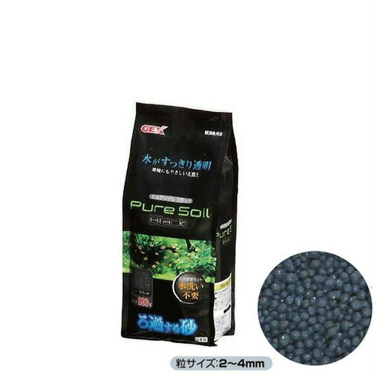 樂天商城 - パケパフ350円GEX　ピュアソイル　ブラック　800g