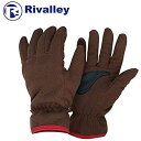 在有即日発送 リバレイ(Rivalley) フリースグローブ ブラウンLLサイズ No.6350 防寒グローブ