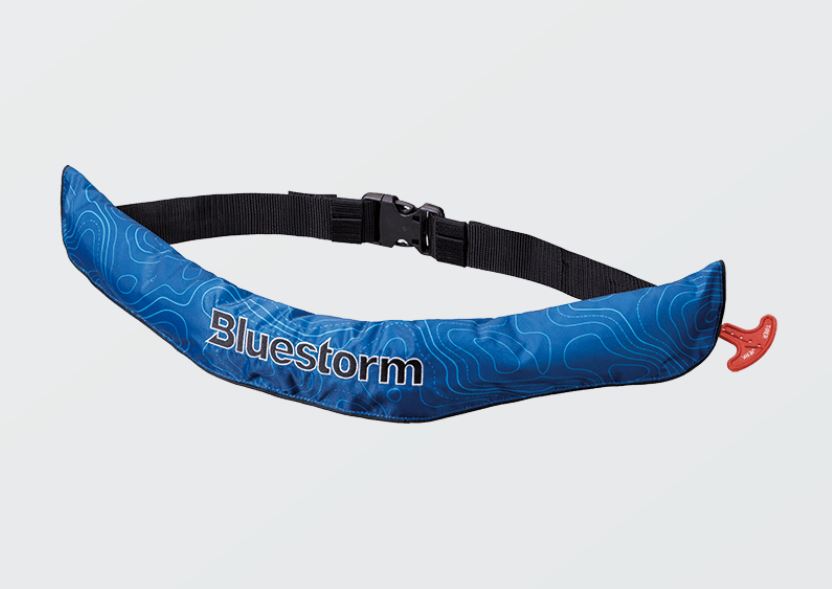 在有即日発送　高階 ブルーストーム(Bluestorm)ソバー BSJ-5920RSII 自動膨張救命衣ブルーマップ　救命具　桜マークのサムネイル