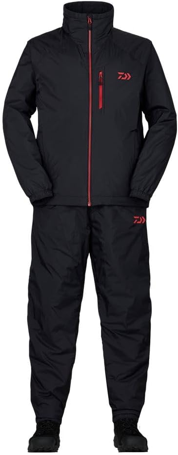 在有即日発送　ダイワ (Daiwa) CORDURAウォームアップスーツ DI-5223 ブラック XL　防寒上下スーツ