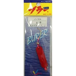 在庫有即日発送　フジワラ(FUJIWARA) ノーマルブラー 18g 赤　針付き　万能仕掛け