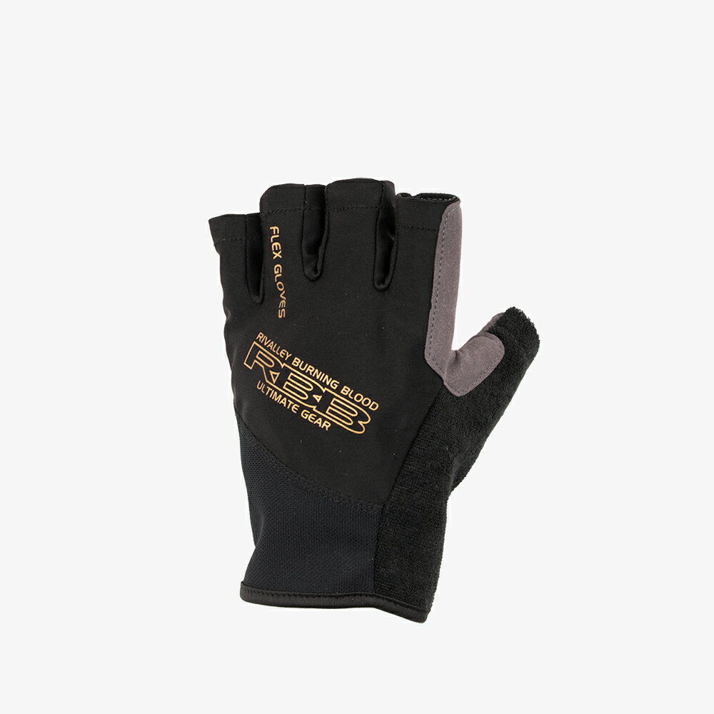 在有即日発送　双進リバレイ＃7685 RBB フレックスグローブ5CII　ブラック/ゴールド3Lサイズ 　釣り手袋　フィッシンググローブ