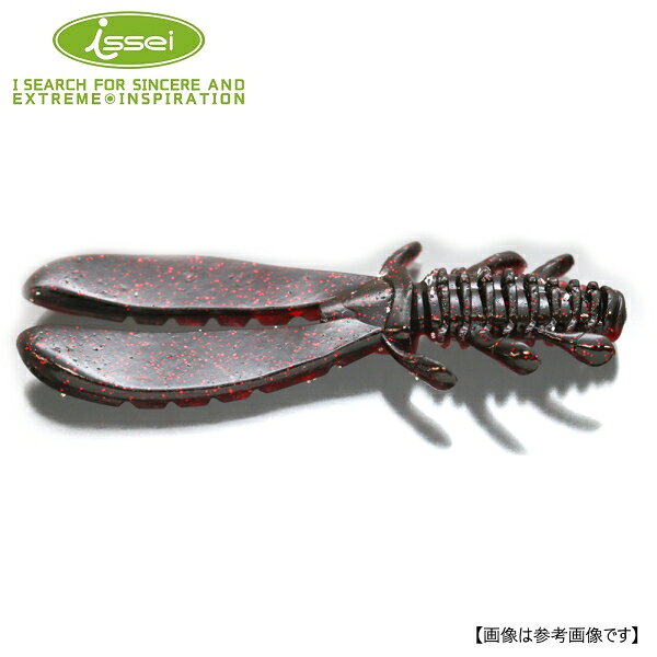 一誠 AKチャンク 4インチ #37 ブラック/レッド メール便配送可 [ルアー1]