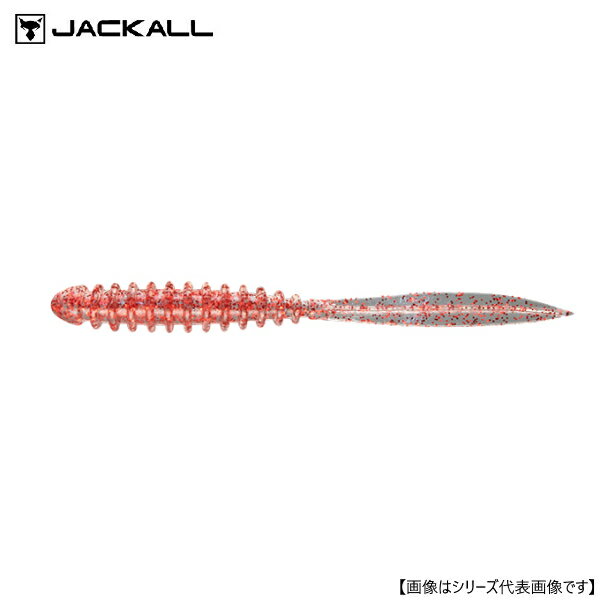 Rakuten - 【1日はポイント10倍！】ジャッカル ペケリング 2.5” クリアーレッドフレーク メール便配送可 [ルアー1]