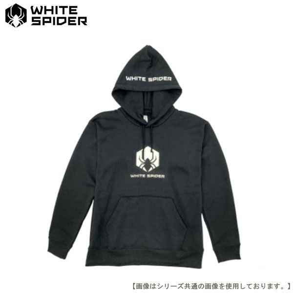 Rakuten - ホワイトスパイダー プルオーバーパーカー ブラック S