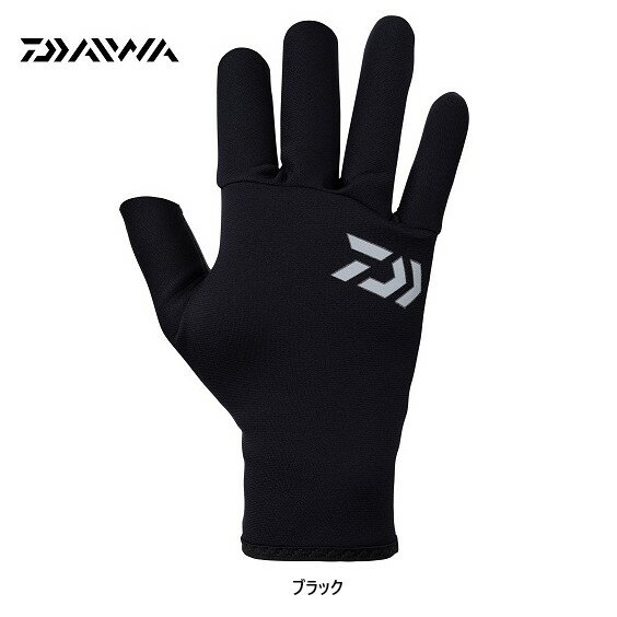 ダイワ クロロプレングローブ　3本カット ブラック XL メール便配送可 送料無料 [用品]