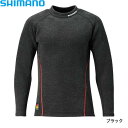 シマノ ブレスハイパー+℃ ストレッチハイネック アンダーシャツ (極厚タイプ) IN-021Q ブラック XS〜XL (保温肌着)