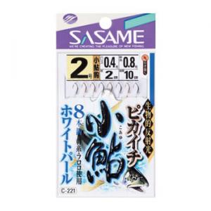 ささめ針 ピカイチ小鮎 ホワイトパール C-221の商品画像