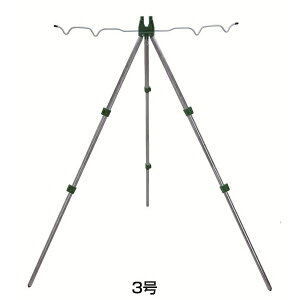 1/20は店内商品ポイント10倍 プロトラスト アルミ三脚 レバー式 3号 グリーン PT-5021 (竿掛け 三脚 ロッドスタンド)