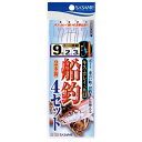 【6/5はP10倍&エントリーで最大6000Pプレゼント!】 ささめ針 船釣4セット B-220 (投げ釣り 仕掛け キス カレイ釣り仕掛け) ゆうパケット可
