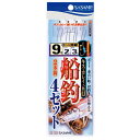 4/25はエントリーで最大P19倍 ささめ針 船釣4セット B-220 (投げ釣り 仕掛け キス カレイ釣り仕掛け) ゆうパケット可