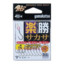 【7/15はポイント10倍!】 がまかつ T1楽勝サカサ(ハリス止式) ナノスムースコート 68704 (鮎サカサ針) ゆうパケット可