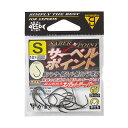 がまかつ サーベルポイント NSB 68208 (ルアーフック)■入数：S（10本入）、M（9本入）、L（8本入）≪がまかつ ルアーフック≫●極限まで貫通性能を高めた「スパットテーパー」を採用し、鯛ラバやテンヤなどで一部のユーザーに高い評価を得てきた「一刀チヌ」を改良。「一刀チヌ」最大の特徴である貫通性能の良さをそのままに、フトコロに強度をもたせたチューンナップモデルです。「在庫有り」の表示であっても、必ずしも在庫を保証するものではありません。掲載商品につきましては、各モール及び実店舗と在庫を共有しております。完売や欠品の場合は、誠にご迷惑をお掛けいたしますが、御注文をキャンセルさせていただく場合がございます。予めご了承ください。この商品のサイズは20、重さは50です。こちらのサイズが合計で100以下、且つ重さが700以下であれば、ゆうパケットで発送できます。この商品のみのご注文の場合、ゆうパケットでの配送時には合計で5個まで入ります。極限まで貫通性能を高めた「スパットテーパー」を採用