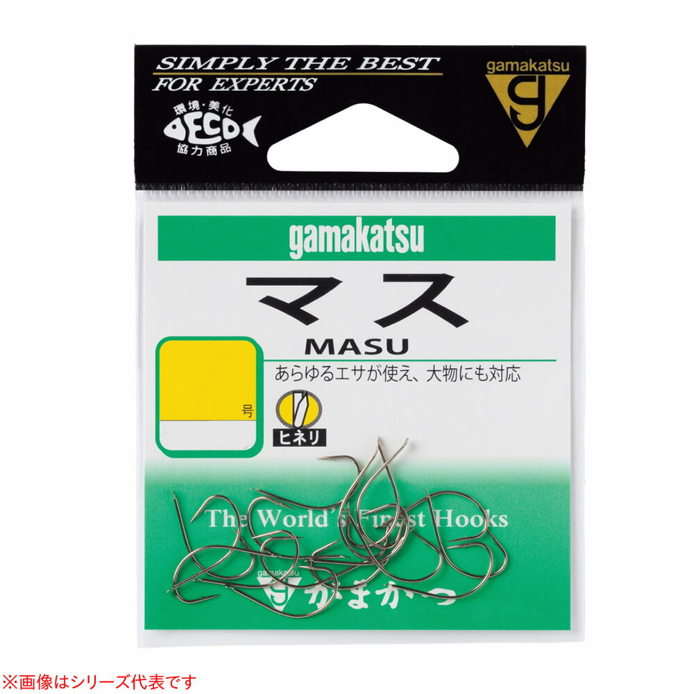 がまかつ マス ヒネリ 茶 (渓流バラ針) ゆうパケット可のサムネイル