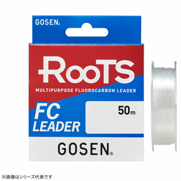 ゴーセン ルーツ FC リーダー 50m ナチュラル 20lb(5号) GMRFN0520N (ショックリーダー フロロカーボン) ゆうパケット可