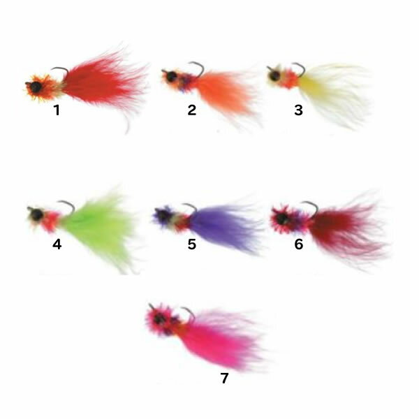 【11/20～ エントリー＆3点でP10倍】　ムカイ レインボーフリッツ 1.5g (フライフィッシング 毛針 フラ..