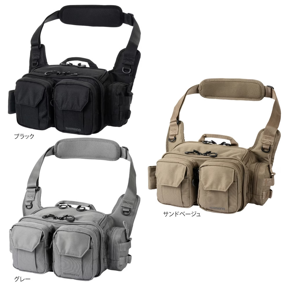 シマノ タフショルダー Sサイズ BS-221W (フィッシングバッグ ショルダーバッグ)