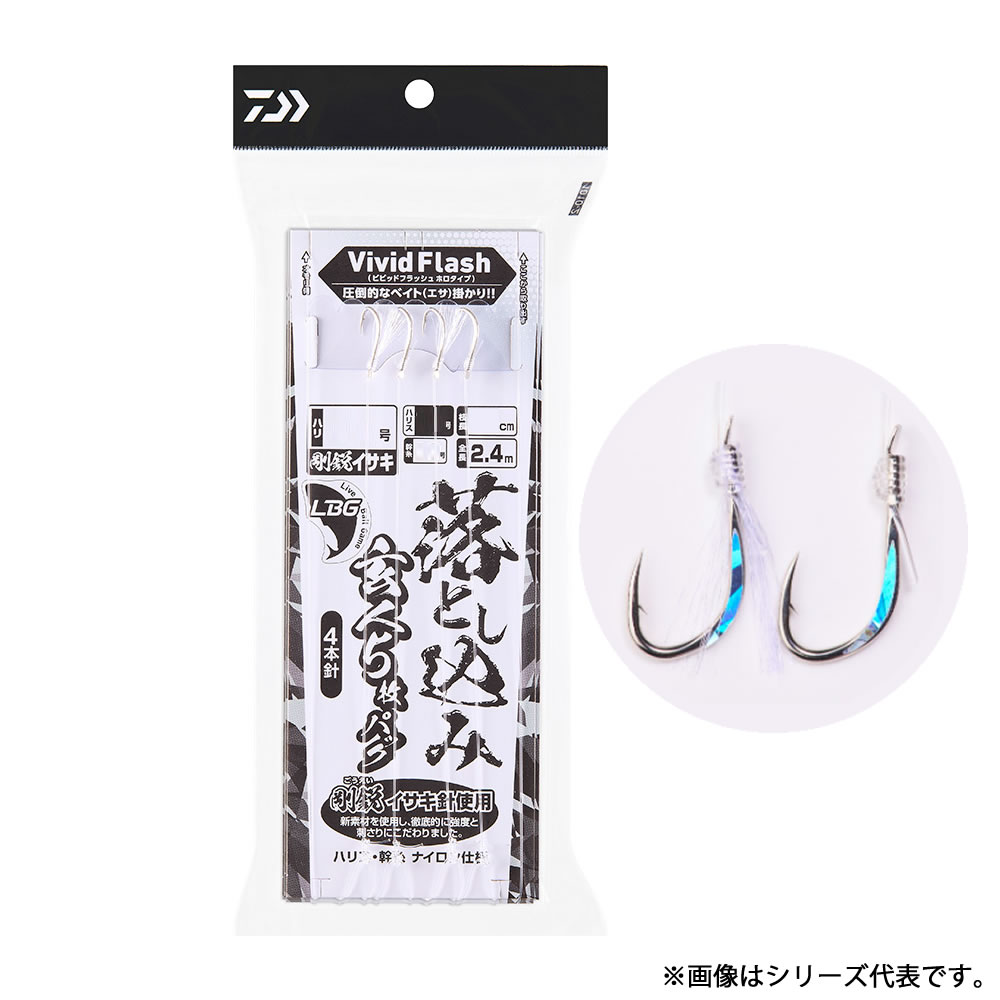 ダイワ 落込仕掛LBG玄人5枚P GEI4本 #11-14〜#12-18 (胴突仕掛け) ゆうパケット可