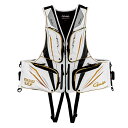【7/15はポイント10倍!】 がまかつ アルテマシールドPFベスト ホワイト GM6005 (ライフジャケット 大人用 フローティングベスト)