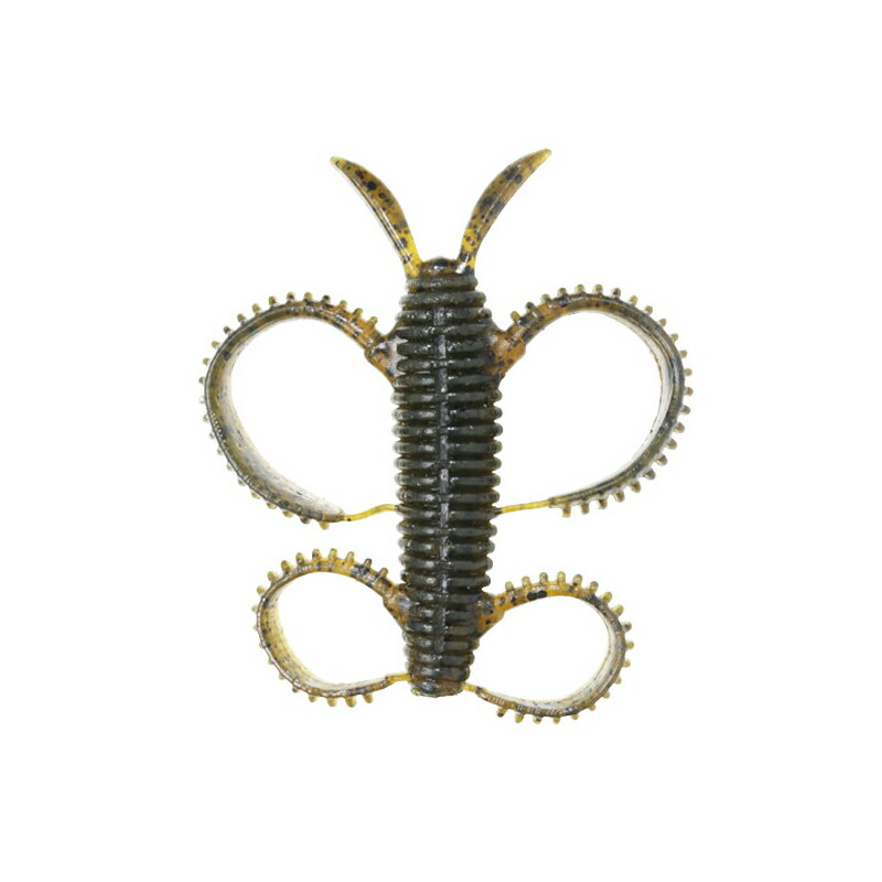 イッセイ 一誠 脚長沈み蟲 1.8in #07 グリーンパンプキン (ブラックバスワーム あしなが 足長) ゆうパケット可のサムネイル