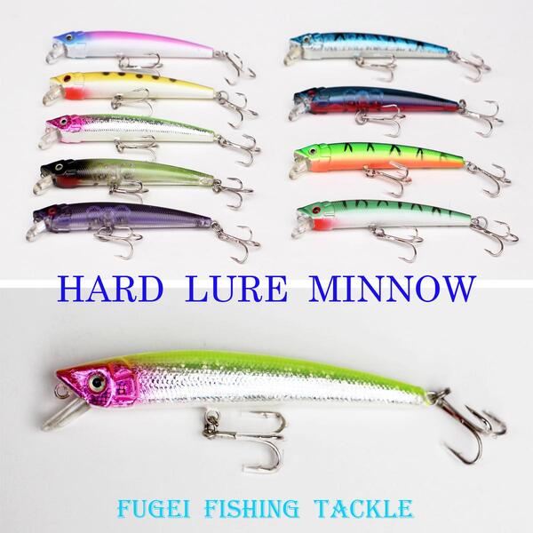 メール便送料無料 ルアー・フィッシング 用 ハードルアー ミノー 10個 ルアー セット R12mnwb0110B
