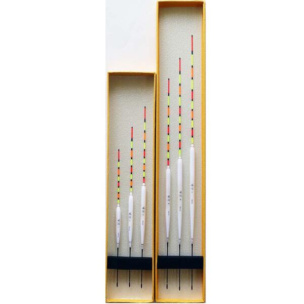 送料無料 FUGEI 羽根 へら 浮き ウキ 6本 セット R13hn02-60 全長18〜34cm 釣具 野池用 管理池用 パイプトップ ヘラウキ