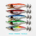 送料無料 釣具 仕掛け 夜光 エギ風10cm スッテ(浮きスッテ)5色 20本セット イカ釣り エギング R20suteDYXhs20B