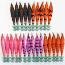 送料無料 釣具 仕掛け 夜光 浮きスッテ 4.0号 5色 25本 セット イカ釣り R20sute40hNN01to05