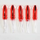 タコベイト ソフトイカ 全長約12cm 1色 5枚 セット【R20softika120mmRE】イカ釣り エギング 仕掛け