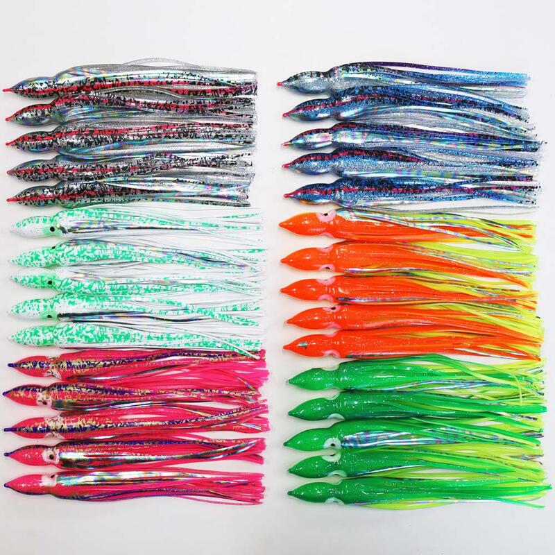 メール便送料無料 タコベイト 全長約20cm 10本 セット 色選択できます【R20LStkb200mm10ps】イカ釣り 仕掛け エギング