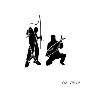 オルルド釣具 フィッシングステッカー 「釣り仲間 釣った 釣れた 大爆釣」14×11cm 貼付用ヘラ付通販格安セール情報 楽天 通販