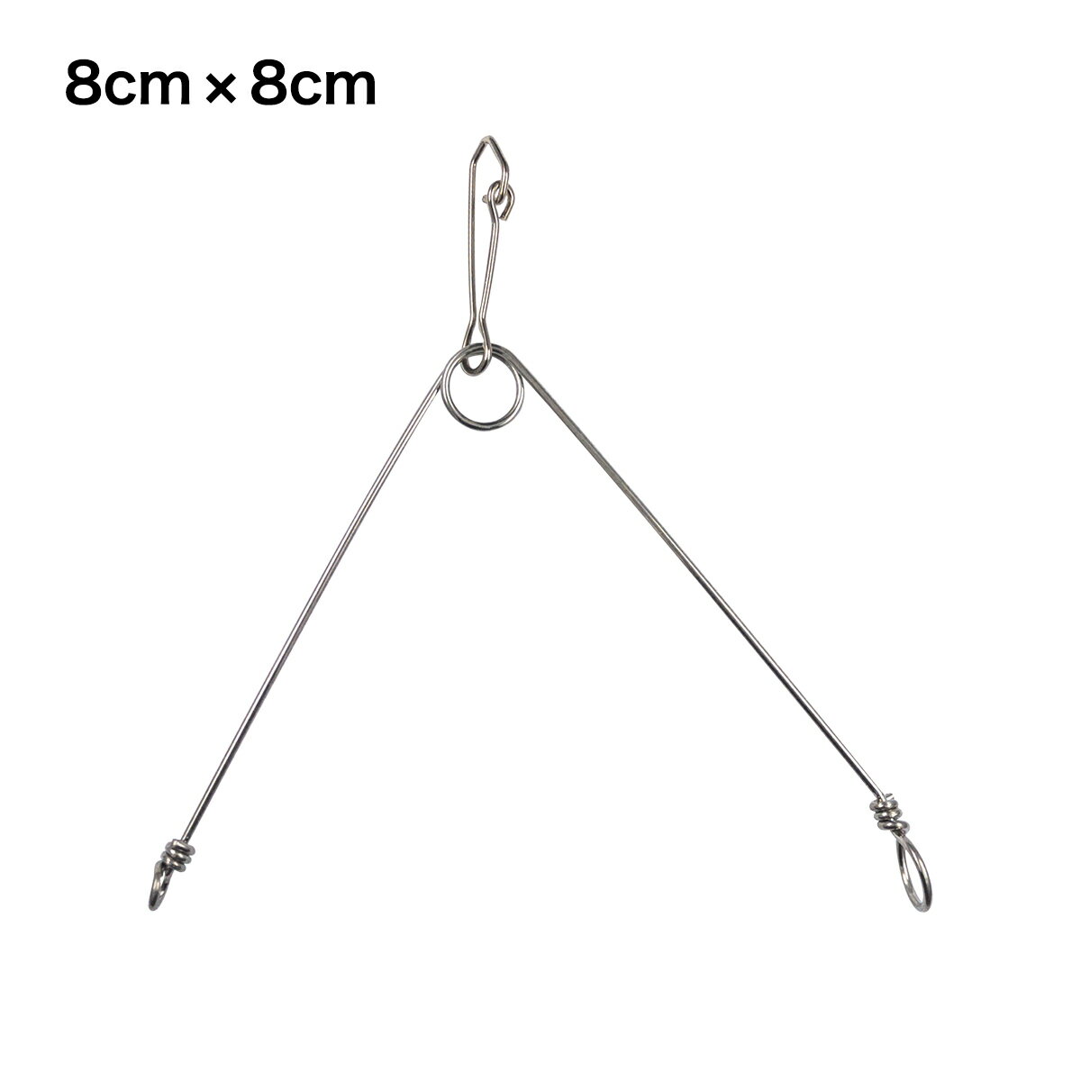 オルルド釣具L字天秤遊動式フックドスナップ付8cm12cm18cm10個セット