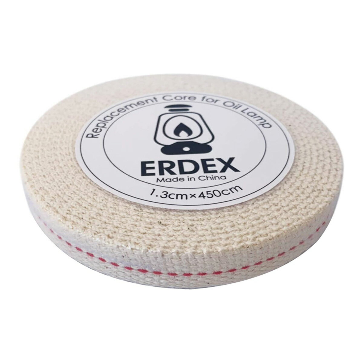 ERDEX オイルランプ用替え芯 長さ4.5m 1個 2個 3個 セット ランタン 替え芯 平芯 4分芯 芯幅1.3cm コットン製 ランタンパーツ ブロンズランタン用 替芯