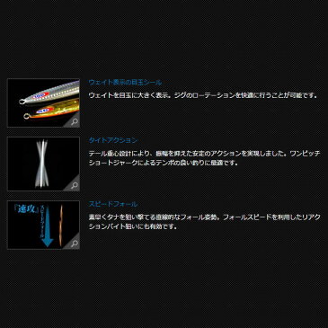 【ジャッカル】アンチョビメタル TYPE-1　160g グローストライプモデル