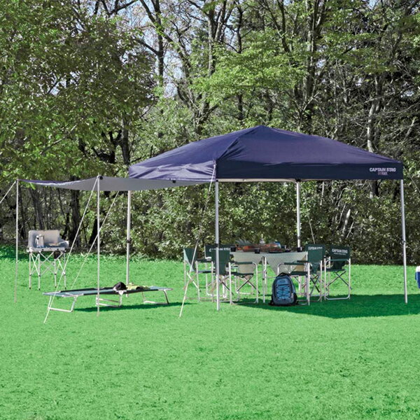 サイドパネル 300UV-S 300 ネイビー M-3284 キャプテンスタッグ タープ 日除け UVカット テント通販格安セール情報 楽天 通販