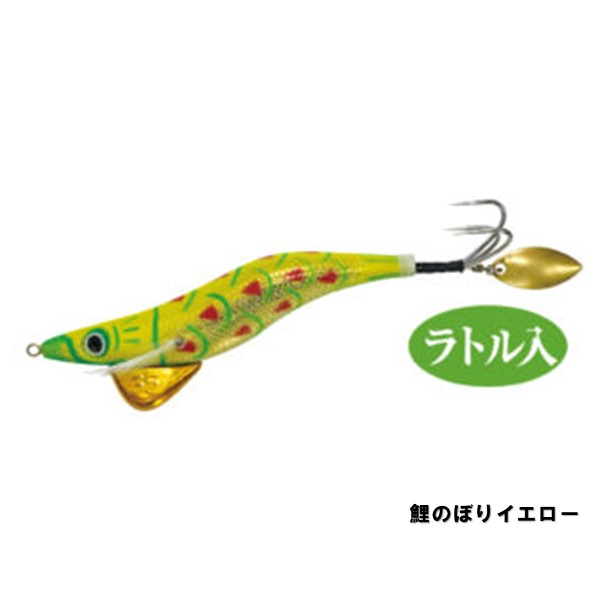 蛸墨族 3.5号-25g #鯉のぼりイエロー ハリミツ 船タコ