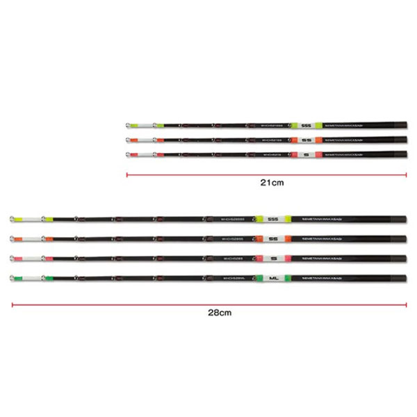 PROX 攻棚ワカサギ扁平カーボン穂先 21/S蛍光レッド