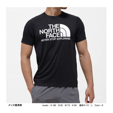 ショートスリーブGTDロゴクルー(メンズ) アズテックブルー S NT31970 ノースフェイス Tシャツ UVカット アウトドア