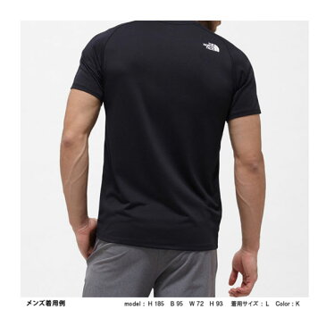 ショートスリーブGTDロゴクルー(メンズ) アズテックブルー S NT31970 ノースフェイス Tシャツ UVカット アウトドア