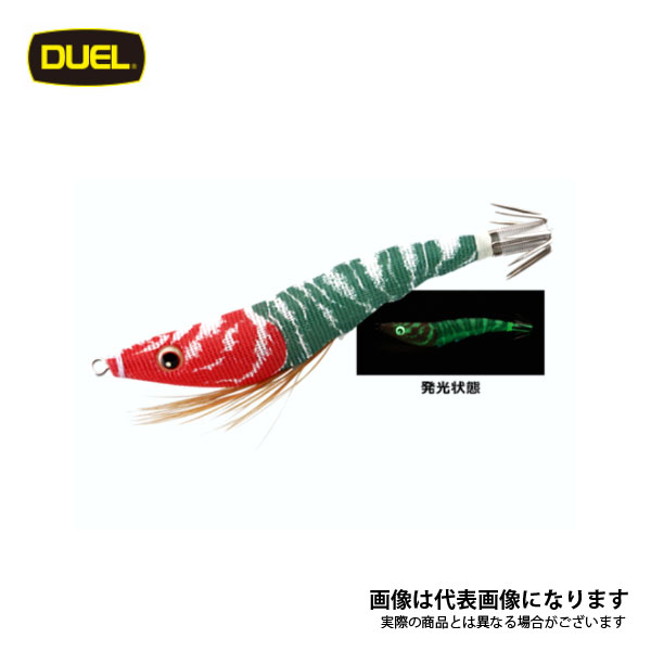 EZ (イージー)スリム 布巻 パラソル 85mm LRM 夜光レッドグリーン デュエル スッテ イカメタル 仕掛け ..