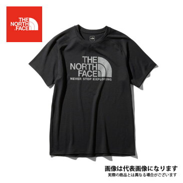 ショートスリーブGTDロゴクルー (メンズ) K ブラック NT12092 XLサイズ ノースフェイス Tシャツ アウトドア ウェア