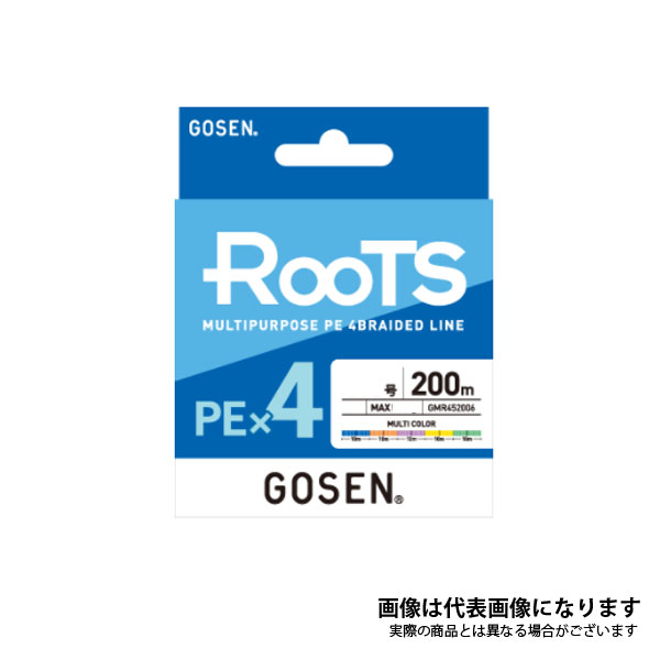 ROOTS PEx4 マルチカラー 0.4号-200m ゴー