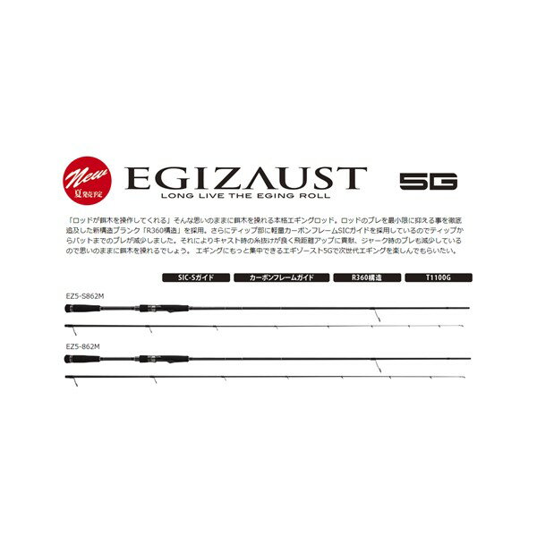 エギゾースト 5G EZ5-S862M メジャークラフト スピニングモデル 大型便B