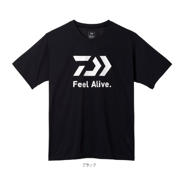 【9/5はP最大44倍】要エントリー＊ダイワ ショートスリーブFeel Alive.Tシャツ DE-9522 ブラック L 2022年新製品