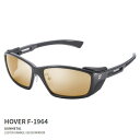 HOVER F-1964FRAME COLOR マットブラック　FRAME MATERIAL ナイロン系樹脂　FRAME SIZE 57□17-150(59×38)　LENS COLOR ラスターオレンジ/ シルバーミラー　LENS MATERIAL TALEX（タレックス）CR-39偏光レンズ　LENS COAT ハードマルチミラーコート　LENS CURVE 6カーブHOVER（フーバー） 両サイドにシボ加工が施されたバイザーを装備。テンプルの開閉に同期して巧妙に格納・展開するバイザーが、顔との隙間を覆うように風雨や波しぶき、光の侵入をブロック。強烈な光線にさらされるフィールドでも目と視界をしっかり保護。グローブ着用でも扱いやすいフォルム、キャップやヘルメットを被ったままでも着脱しやすいストレートテンプルを採用。未知の喜びに出会う瞬間を、何にも邪魔させないために。【最高品質の日本製偏光レンズ】: ただ暗く光を遮るサングラスとは異なり、見えていなかったディテールまで、より鮮やかに。強い陽射しなど自然光の眩しさを和らげながら、有害な紫外線やギラつく反射光をカット。アウトドアやフィッシングでは水面や雪面の乱反射を、ドライブでは路面の照り返しやフロントガラスの映り込みなど様々な反射光を抑え、高性能な偏光フィルターが目に優しい光だけを通す。明るく見えるのに眩しくない鮮明な視界。有害な紫外線を99%以上ブロック。